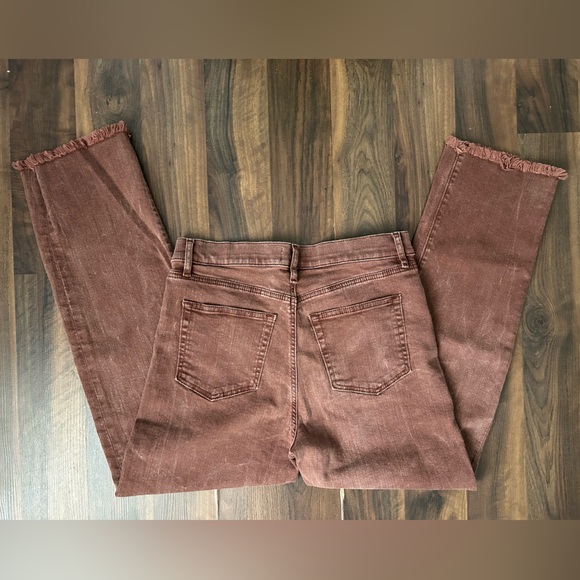 LOFT Women's Straight Brown Jeans Size 6 - Picture 5 of 9